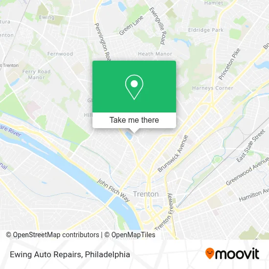 Ewing Auto Repairs map