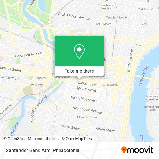 Santander Bank Atm map