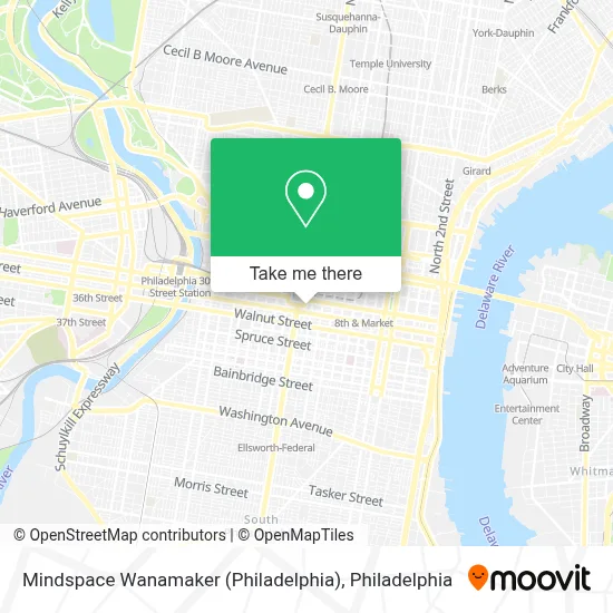 Mindspace Wanamaker (Philadelphia) map