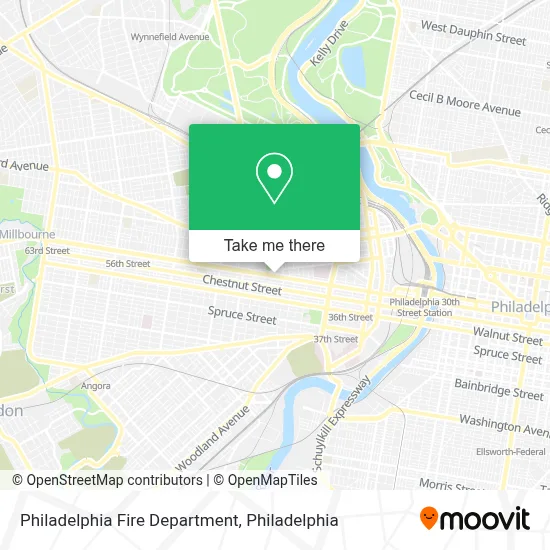 Philadelphia Fire Department map
