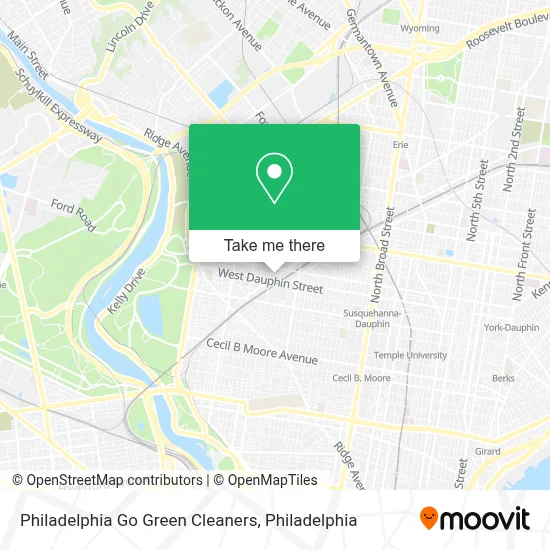 Philadelphia Go Green Cleaners map