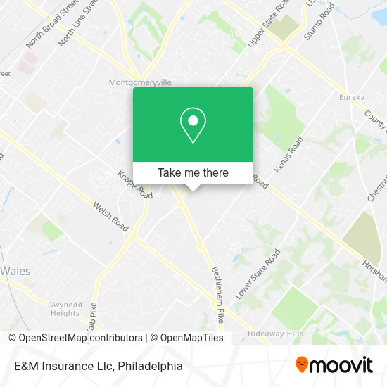 E&M Insurance Llc map