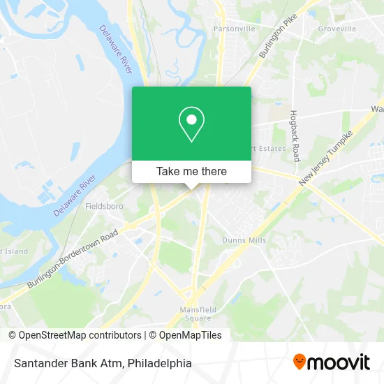 Santander Bank Atm map