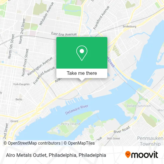 Alro Metals Outlet, Philadelphia map