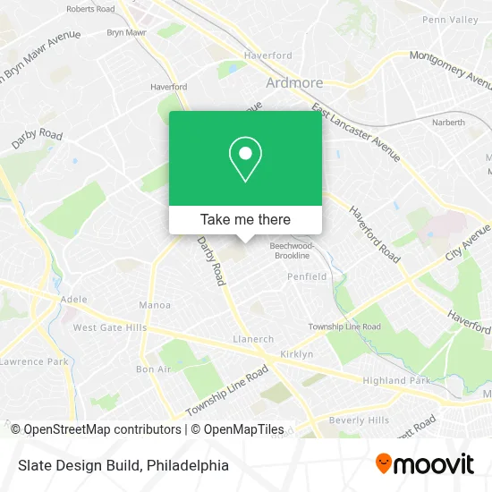 Slate Design Build map