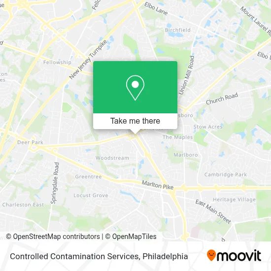 Controlled Contamination Services map