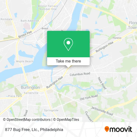 877 Bug Free, Llc. map