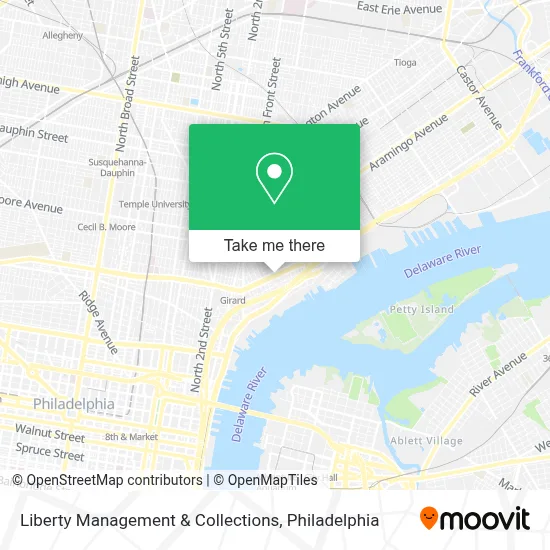 Liberty Management & Collections map