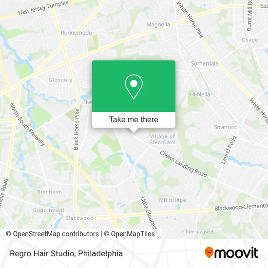 Regro Hair Studio map