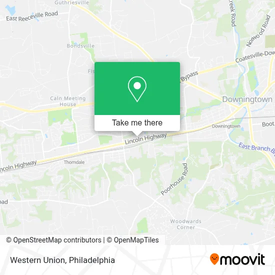 Western Union map