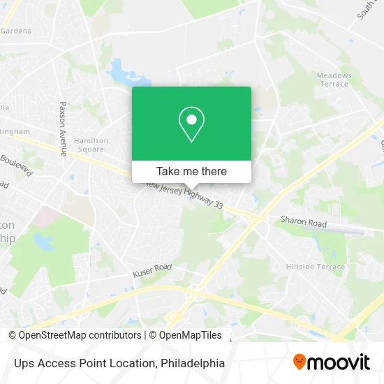 Ups Access Point Location map