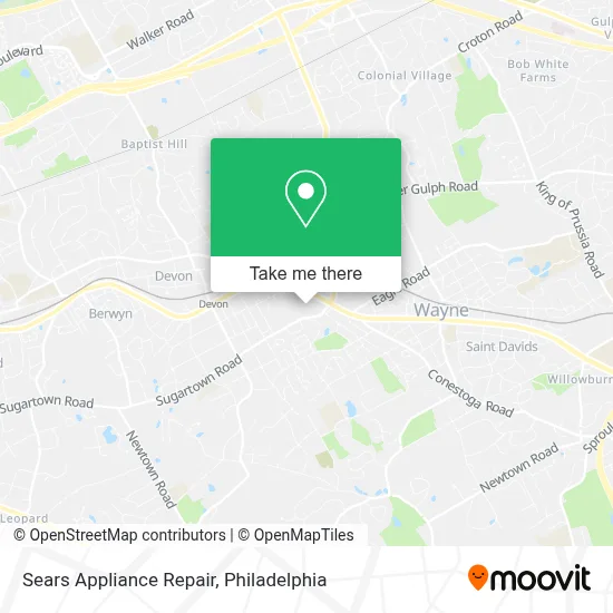 Sears Appliance Repair map