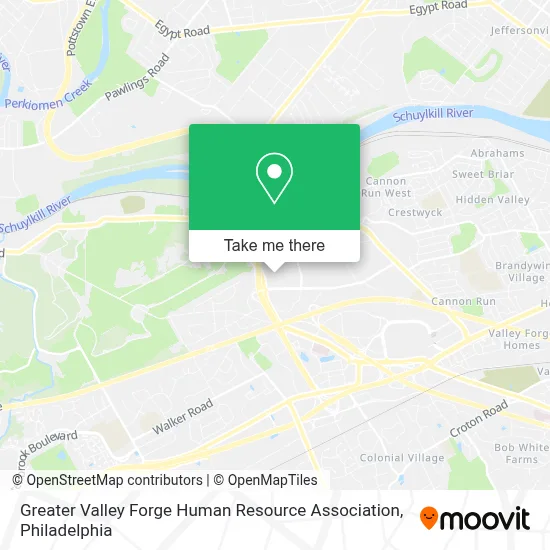 Greater Valley Forge Human Resource Association map