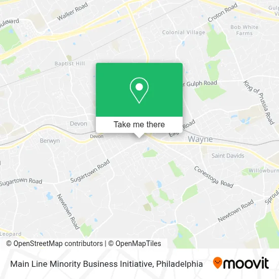 Main Line Minority Business Initiative map