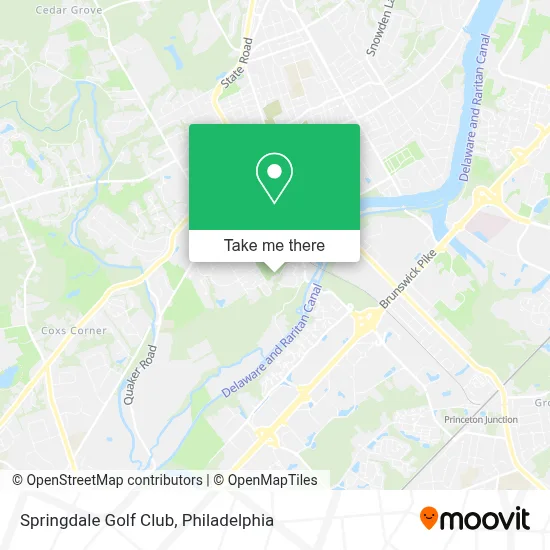 Springdale Golf Club map