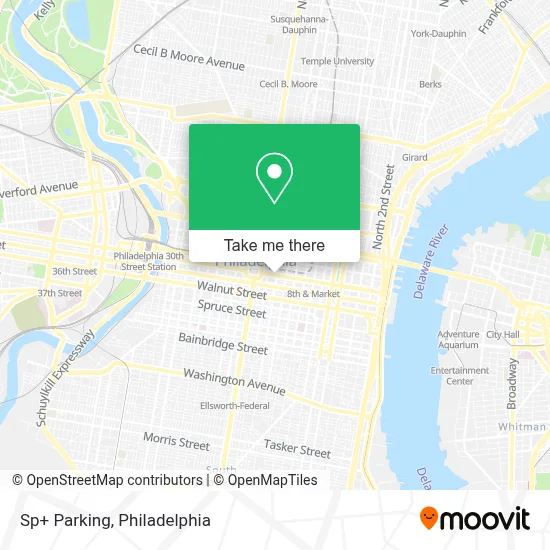 Sp+ Parking map