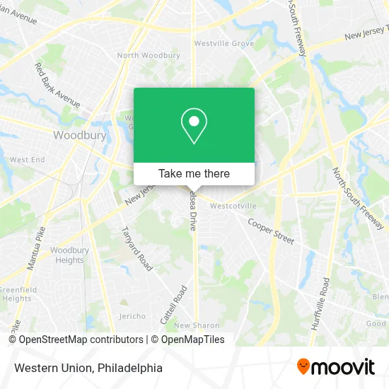 Western Union map