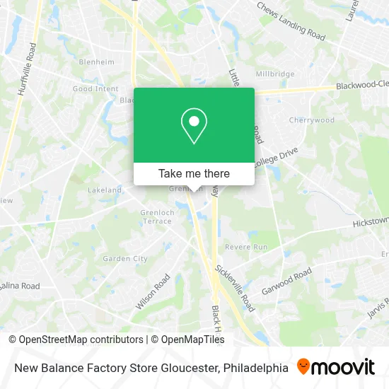 New Balance Factory Store Gloucester map