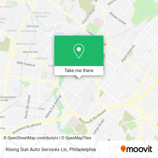 Rising Sun Auto Services Llc map