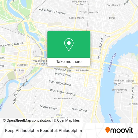 Keep Philadelphia Beautiful map