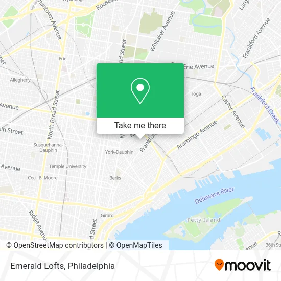 Emerald Lofts map