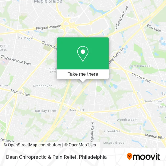 Dean Chiropractic & Pain Relief map