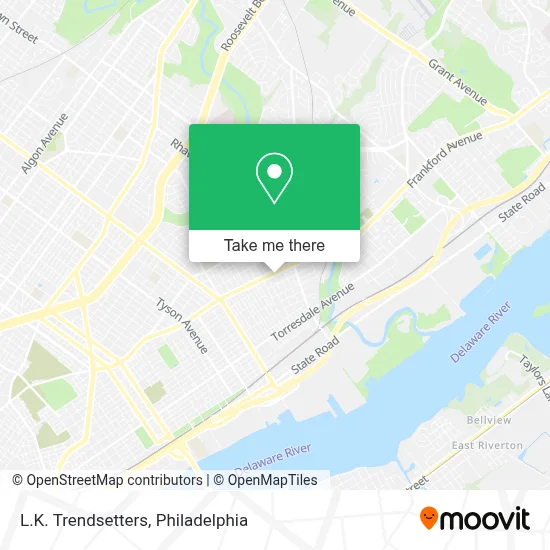 L.K. Trendsetters map