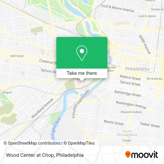 Wood Center at Chop map
