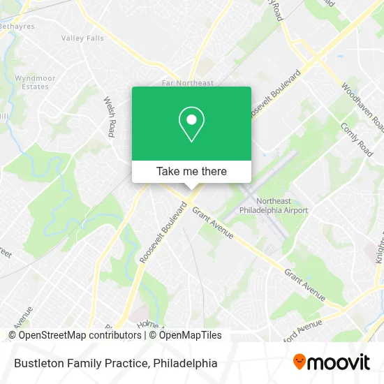 Bustleton Family Practice map