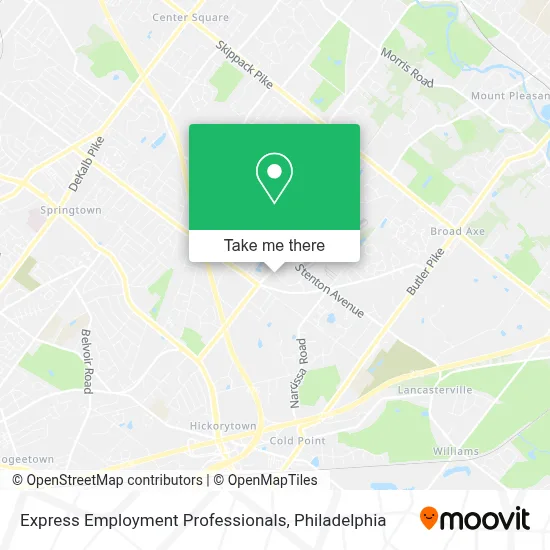 Express Employment Professionals map