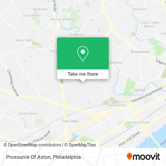 Prosource Of Aston map