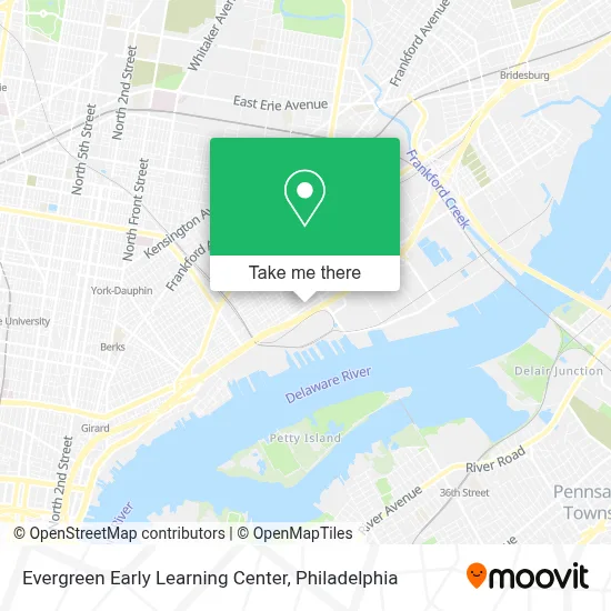 Evergreen Early Learning Center map