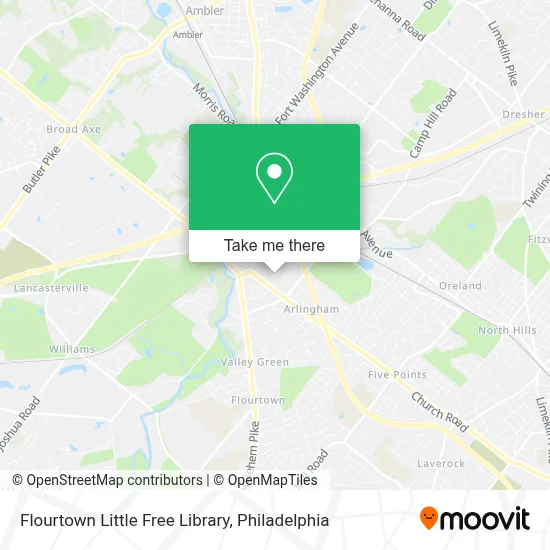 Flourtown Little Free Library map