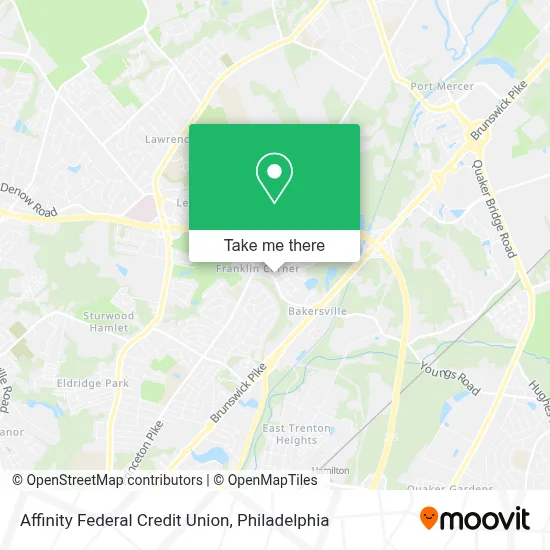 Affinity Federal Credit Union map