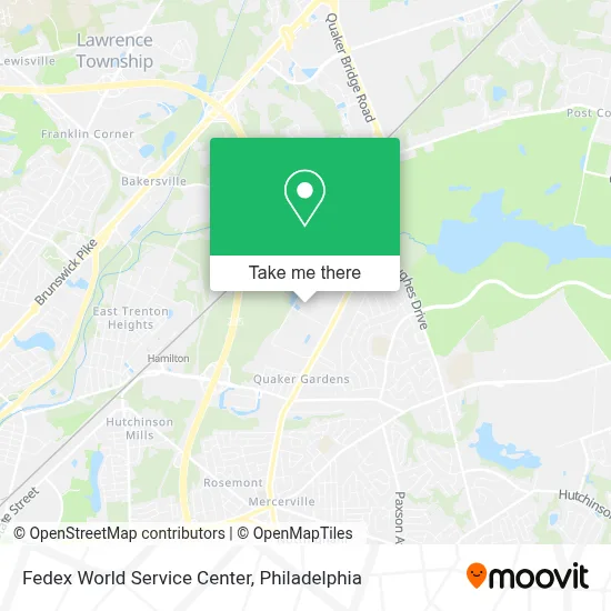 Fedex World Service Center map