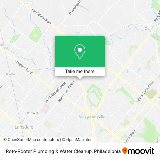 Roto-Rooter Plumbing & Water Cleanup map