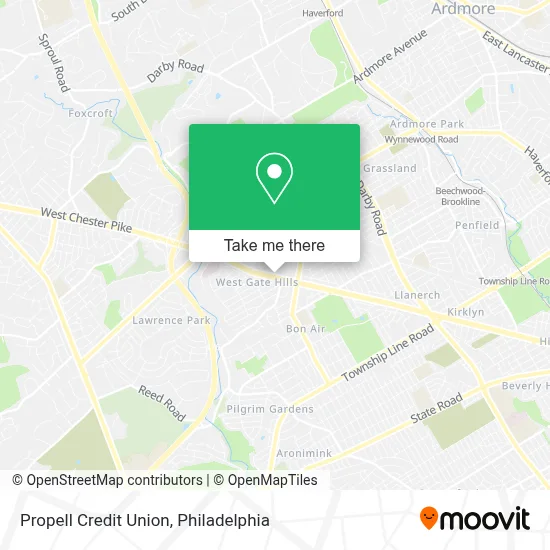 Propell Credit Union map