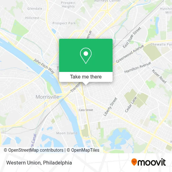 Western Union map
