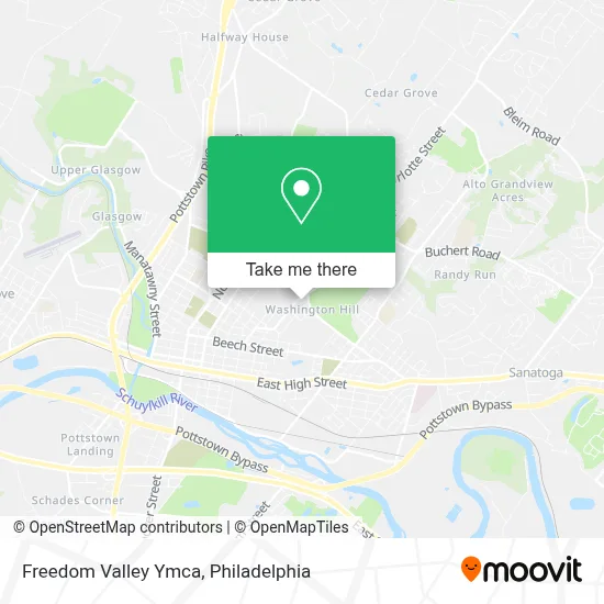 Freedom Valley Ymca map