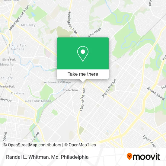 Randal L. Whitman, Md map