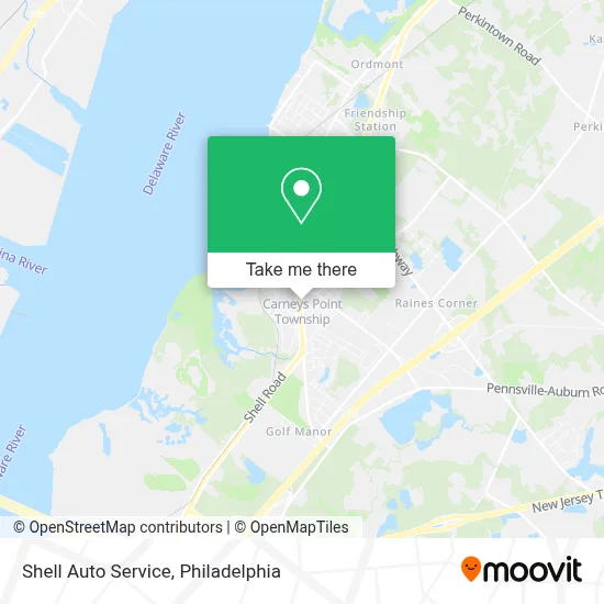 Shell Auto Service map