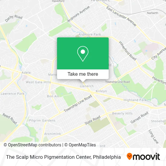 The Scalp Micro Pigmentation Center map