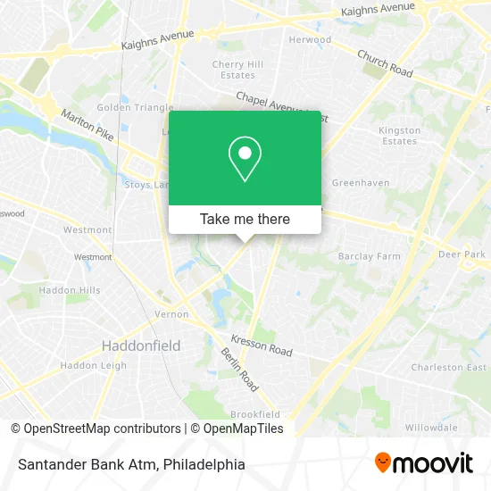 Santander Bank Atm map