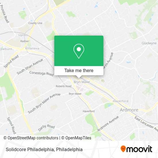 Solidcore Philadelphia map