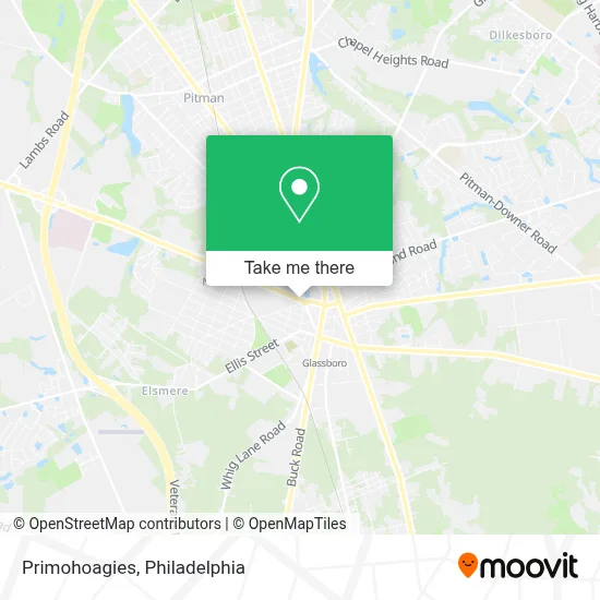 Primohoagies map