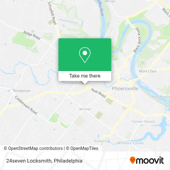 24seven Locksmith map