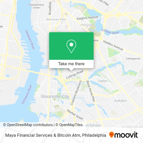 Maya Financial Services & Bitcoin Atm map