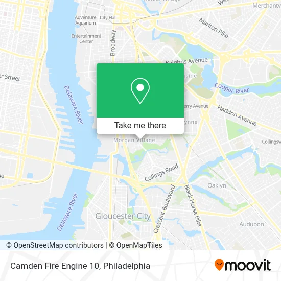 Camden Fire Engine 10 map