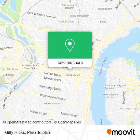 Gilly Hicks map