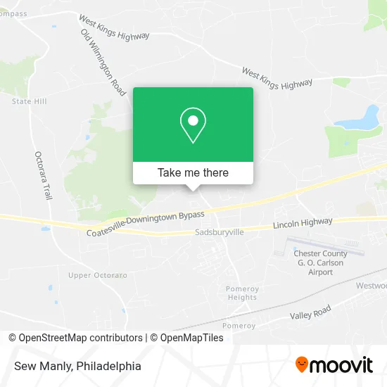 Sew Manly map